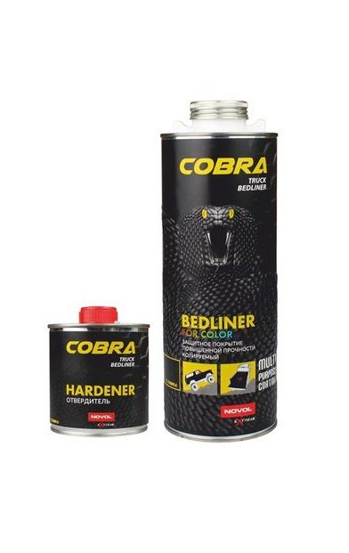 Захисне антигравійне покриття "Novol Cobra Truck Bedliner" + затвердник (0,6мл+0,2мл) [Новол Кобра Трак Бедлайнер]