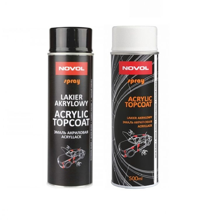 Акриловий автомобільна емаль у балончику Novol Acrylic Topcoat Spray (Новол Акрилік Топкоат Спрей)