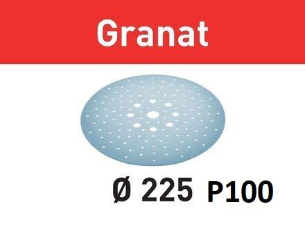 Шліфувальні круги Festool Granat, 225мм, упаковка 25шт P100 (Гранат Фестул)