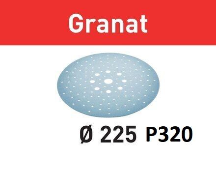 Шліфувальні круги Festool Granat, 225мм, упаковка 25шт P320 (Гранат Фестул)