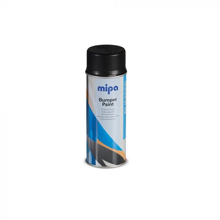 Фарба для бамперів в аерозолі "Mipa Spray Bumper Paint black" (400мл) [Міпа Спрей Бампер Пейнт блек]