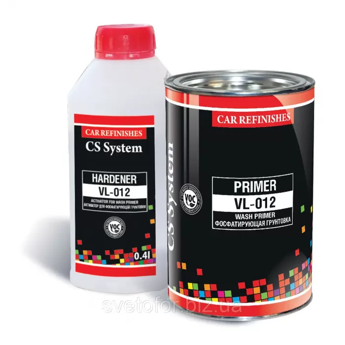 Реактивний антикислотний ґрунт (wash primer) "CS System ВЛ-12" + затверджувач [Вош Праймер ЦС Систем]
