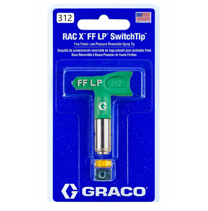 Сопло "Graco 312, RAC X FF LP SwitchTip", для фарборозпилювача низького тиску [Грако СвічТип 312]