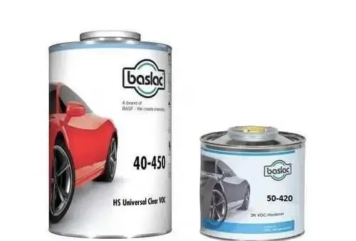 Лак акриловий "BASLAC 40-450 2K VOC Clearcoat" + "50-420" затверджувач [Базлак клеркоат]
