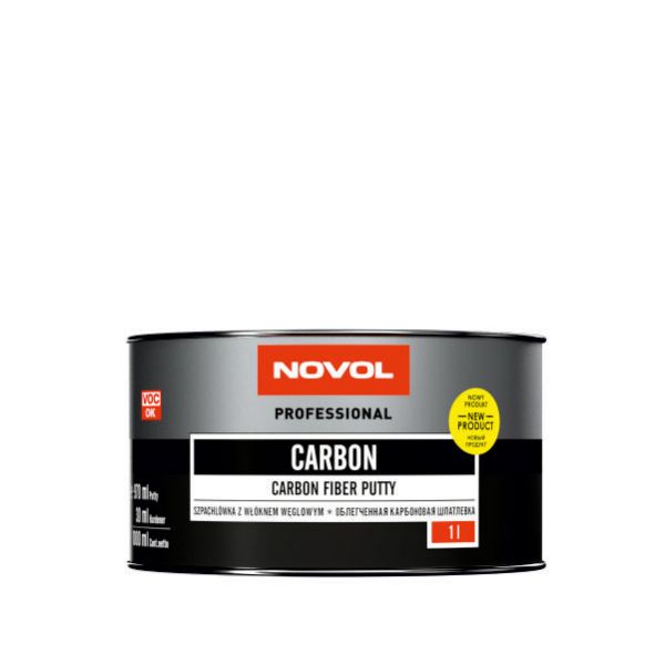 Карбонова легка шпаклівка "Novol Carbon" (1л)