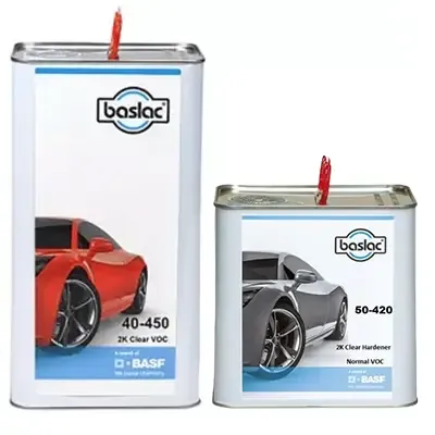 Лак акриловий "BASLAC 40-450 2K VOC Clearcoat" + "50-420" затверджувач [Базлак клеркоат]