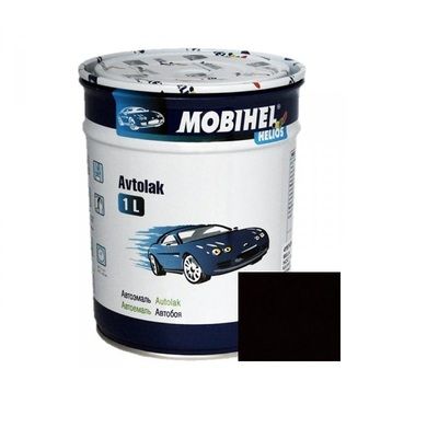 Алкідна автоемаль (синтетика) Mobihel Lada 601 Глибоко-чорна 1л (Мобіхел Лада 601)