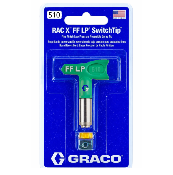 Сопло "Graco 510, RAC X FF LP SwitchTip", для фарборозпилювача низького тиску [Грако СвічТип 510]