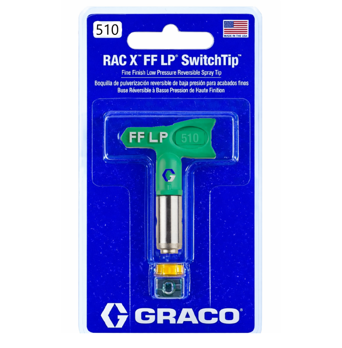 Сопло "Graco 510, RAC X FF LP SwitchTip", для фарборозпилювача низького тиску [Грако СвічТип 510]