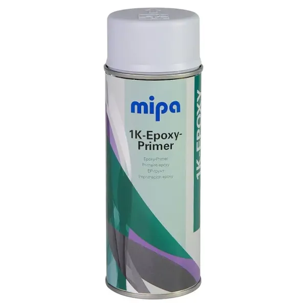 Епоксидний грунт в аерозолі сірий "Mipa Epoxy Primer spray" (400мл) [Міпа Епоксі Праймер Спрей]