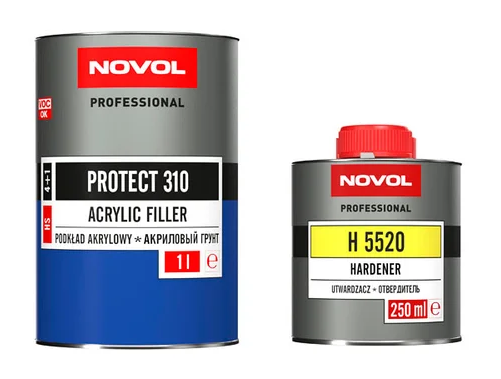 Акриловий ґрунт "Novol Protect 310 HS" + затверджувач Н5220 (1л+0.25л) [Новол Протект 310]
