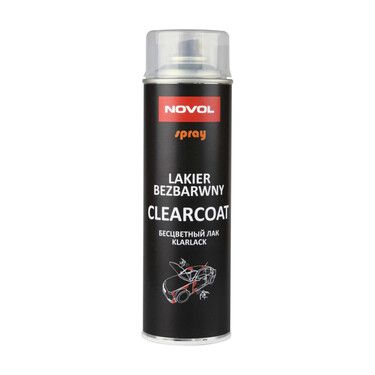 Безбарвний акриловий автомобільний лак у балончику Novol Clearcoat Spray (Новол Клеаркоат Спрей)