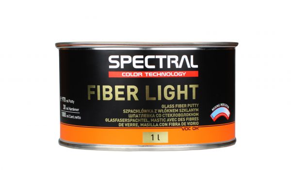 Шпаклівка автомобільна зі скловолокном "Spectral Fiber Light полегшена" (1л) [Спектрал Файбер Лайт]
