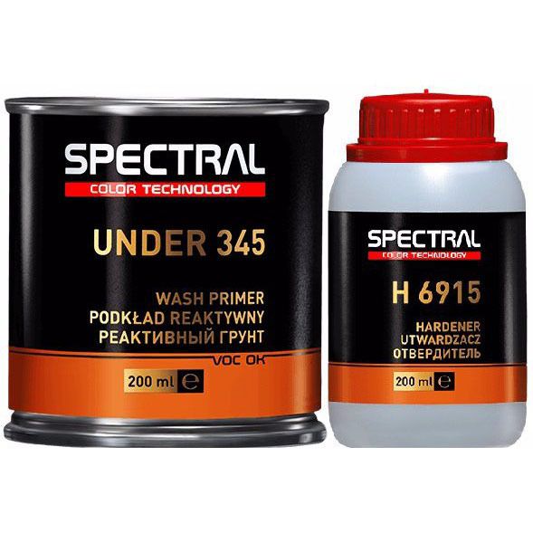 Реактивний ґрунт для авто "Spectral Under 345" + затверджувач "H6915" (0,2л+0,2л) [Вош Праймер Спектрал Андер 345]