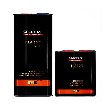 Автомобільний акриловий лак антискретч "Spectral Klar 575 SR 2:1" + затвердник "H6125" [Спектрал Клар 575 СР]