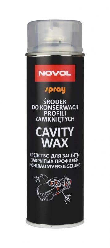 Препарат для захисту закритих профілів автомобіля Novol Cavity Wax Spray (Новол Кавіті Вакс Спрей)