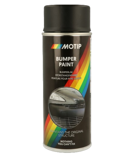 Емаль аерозольна для бамперу автомобіля "Motip" Bumper Paint світло-сіра (400 мл) ["Мотіп" Бампер Пейнт]