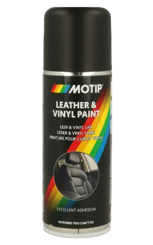 Емаль аерозольна для фарбування шкіри "Motip" Leather & Vinyl Paint (200мл) бежева ["Мотіп" Літер Вініл Пейнт]