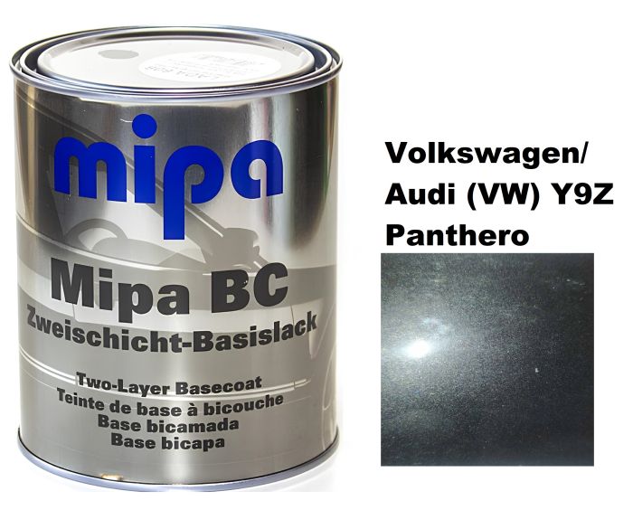 Базова автоемаль (металік) "Mipa Volkswagen/Audi (VW) Y9Z Panthero" 1л [Міпа Фольксваген/Ауді І9З Пантеро]