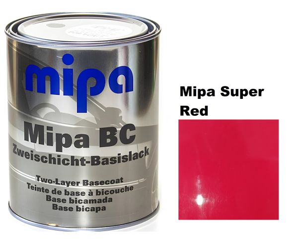 Базова автоемаль (металік) "Mipa Super Red" 1л [Міпа Супер Ред]