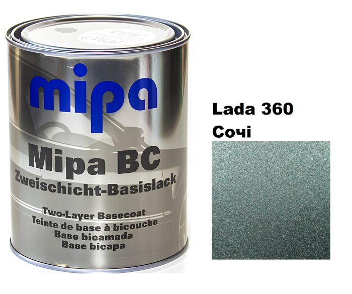 Базова автоемаль (металік) "Mipa Lada 360 Сочі" 1л [Міпа Лада 360]