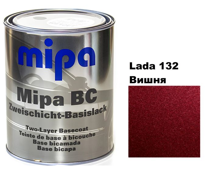 Базова автоемаль (металік) "Mipa Lada 132 Вишня" 1л [Міпа Лада 132]