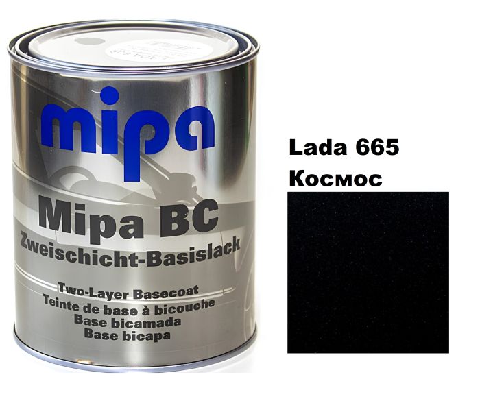 Базова автоемаль (металік) "Mipa 665 космос" 1л [Міпа]