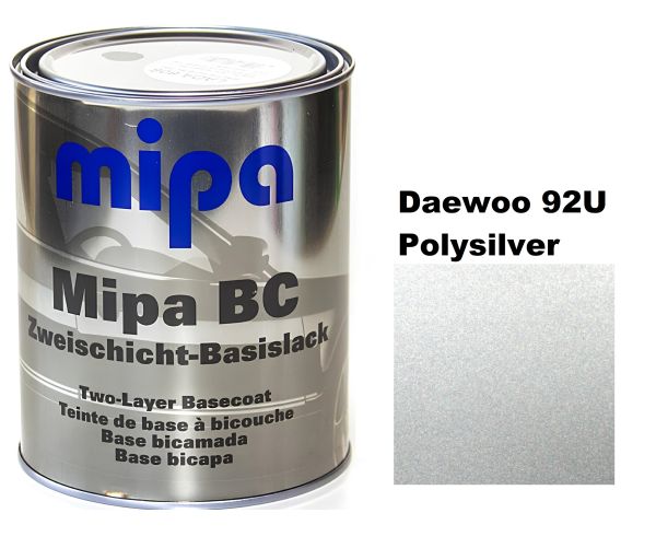Базова автоемаль (металік) "Mipa 92U Daewoo" 1л [Міпа]