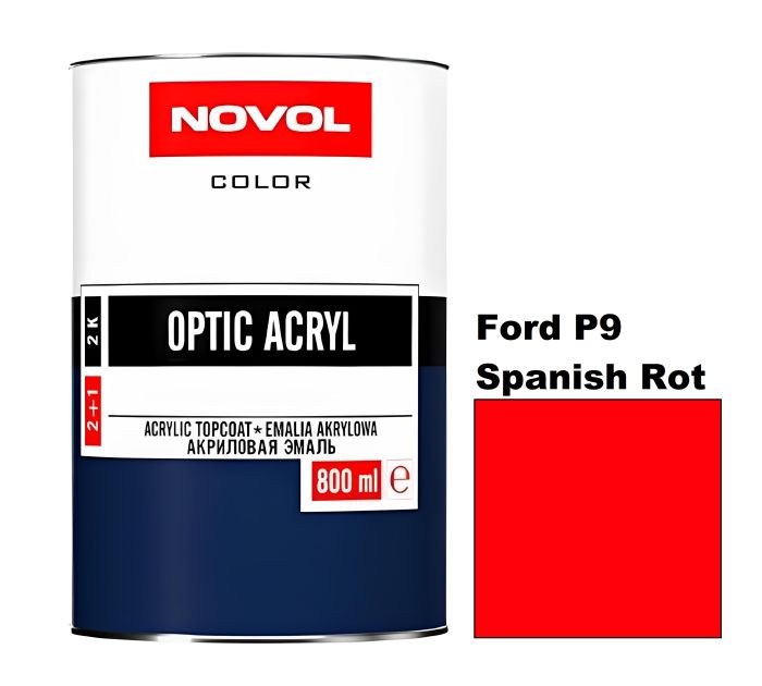 Акрилова автоемаль Novol Optic Ford P9 Spanish Rot (Новол Оптік Форд П9 Спаніш Рот)