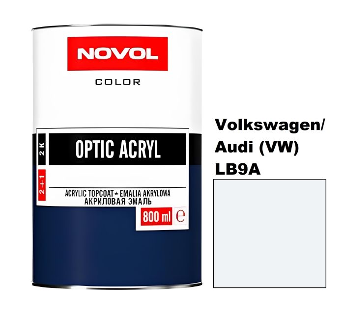 Акрилова автоемаль Novol Optic Volkswagen/Audi (VW) LB9A (Новол Оптік Фольксваген/Ауді (ВВ) ЛБ9А)